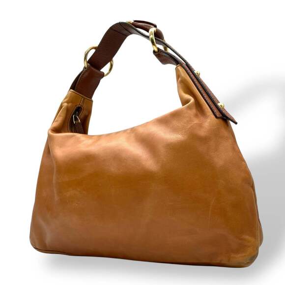 GUCCI Handbags - Gucci One-Shoulder Handbag Leather Brown Women's U17